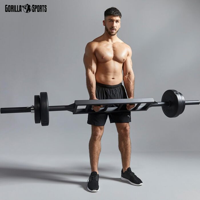 Диски для гантелей GORILLA SPORTS, набір/одиночно, 1,25–30 кг, отвір 30 мм, пластик, комплект гантелей 30 кг (2x5 + 2x10 кг)