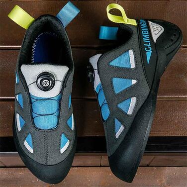 Легкі та дихаючі скелелазні кросівки для боулдерингу, неслизькі, зелені (43 EU, блакитні)