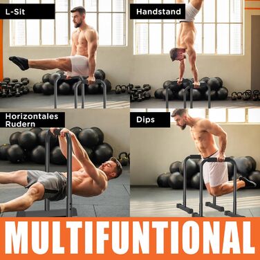 Бруси DH FitLife для віджимань, регульовані 80-90 см, паралети для каллістеніки та силових тренувань, міцні для дому та вулиці