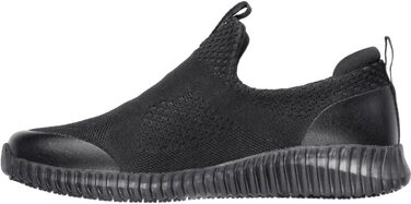 Чоловічі злипливі туфлі Skechers Cessnock Food Service - чорні, текстиль, синтетика, водо- та брудовідштовхувальні
