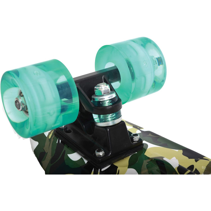 Ретро скейтборд Schildkröt Free Spirit Camouflage, преміум якість, LED колеса, ABEC7
