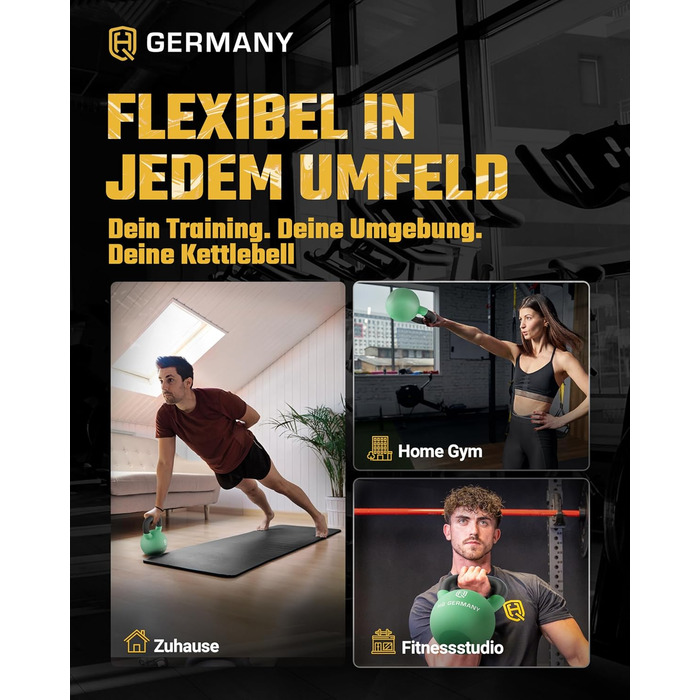 Гантель з неопрену HQ Germany® | Повний чавун | 2-32 кг | Стартові набори | Допуск по вазі ±2,0% (22 кг)