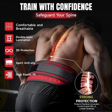 Пояс для важкої атлетики 2-в-1 з ременями для підтягувань, 92 см, для пауерліфтингу, фітнесу, з навантаженням, зелений (яскраво-червоний, S(26-29 дюймів))