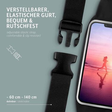 Поясна сумка для Samsung Galaxy A54 5G Handy Laufgürtel – водонепроникна спортивна сумка на пояс для бігу та джогінгу, червона
