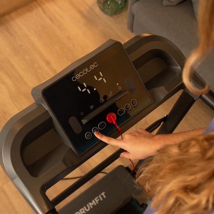 Біговий доріжка Cecotec DrumFit WayHome 1200 Sprint: 600W, 1-12 км/год, LCD, 100x40 см, колеса та тримач для телефону