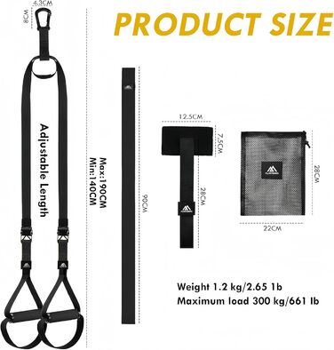 Шлінготренер Flintronic: Комплект для тренувань всього тіла вдома (Чорний)