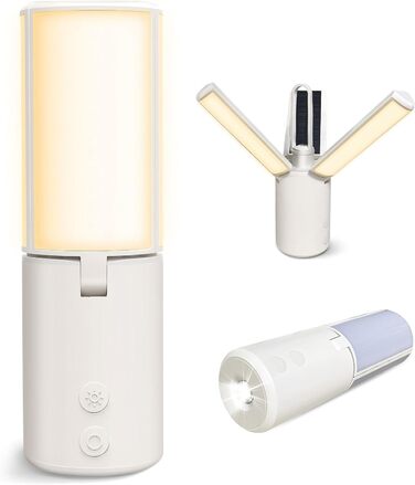 LED кемпінговий ліхтар Wholede 8000mAh з USB/сонячною зарядкою, димування, для наметів, риболовлі, походу, надзвичайних ситуацій