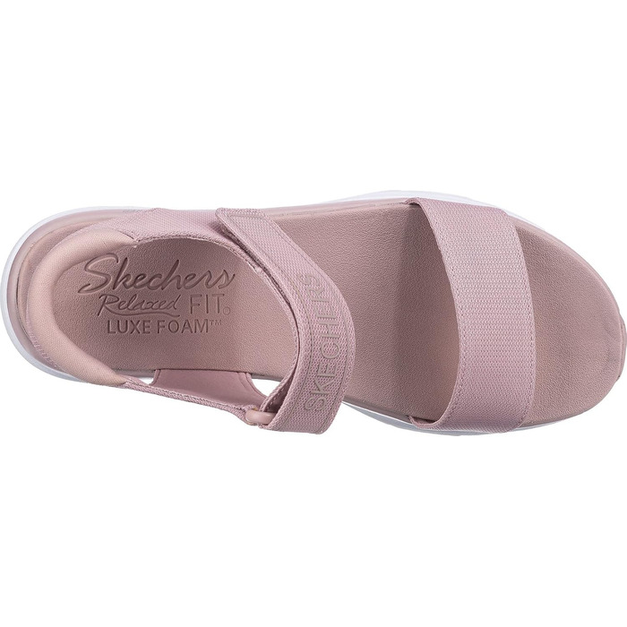 Сандли Skechers D'Lux Walker New Block для жінок (35 EU, Blush Mesh)