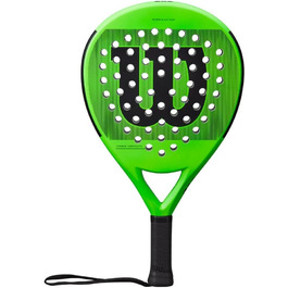 Падель ракетка Wilson Blade Team, скловолокно/EVA, 370 г, зелено-чорна