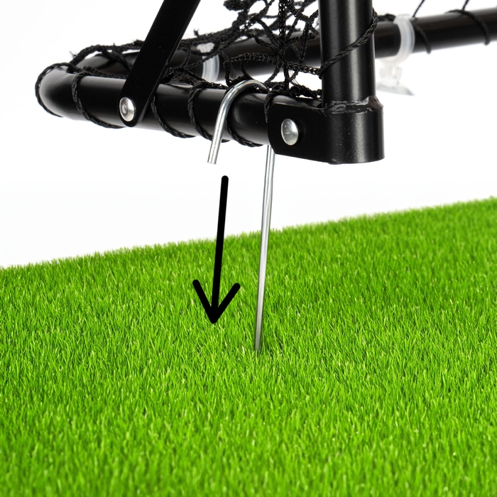 Набір із 2-х переносних складаних сталевих футбольних воріт Xboost, 61x46 см