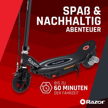 Електросамокат Razor E90 Power, чорний, для дітей