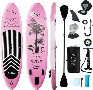 Надувний SUP Борд для SUPping, 2 місця, 200 кг, Рожевий