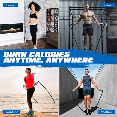 Скакалка Springseil для фітнесу, 0,5 кг, для чоловіків, жінок, дітей, тренувань, сили та швидкості