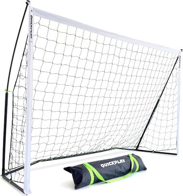 Футбольні ворота QUICKPLAY KICKSTER 2.4x1.2 м – ультралегке переносне футбольне міні-ворота для саду, швидке складання, для дітей і дорослих, комплект з сумкою для транспортування