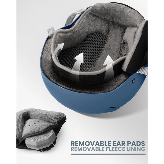 Шолом гірськолижний OutdoorMaster Kelvin II MIPS синій матовий - для чоловіків, жінок та підлітків