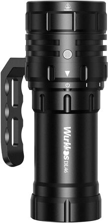 Ліхтар під водою Wurkkos 3000 Lumen з UV/Red світлом, 100 м, USB-зарядка, для дайвінгу та фотозйомки