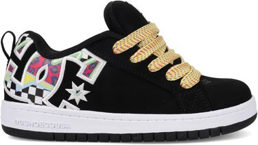 DC Shoes Court Graffik Low - жіночі кеди для скейтбордингу, біло-чорні (41 EU)