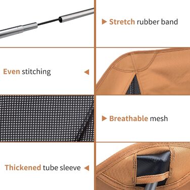 Крісло для кемпінгу Naturehike - складне, портативне, легке, з сумкою, жовте