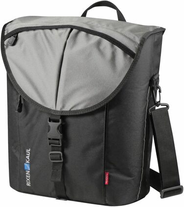 Велосумка на багажник KLICKFix Cita Vario, чорна/срібляста, 20 л