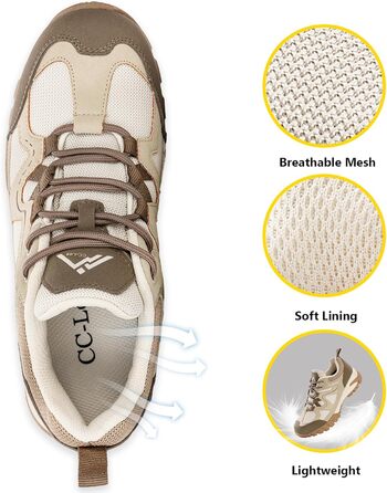 Жіночі водонепроникні трекінгові черевики CC-Los, розмір 36-42, бежевий колір