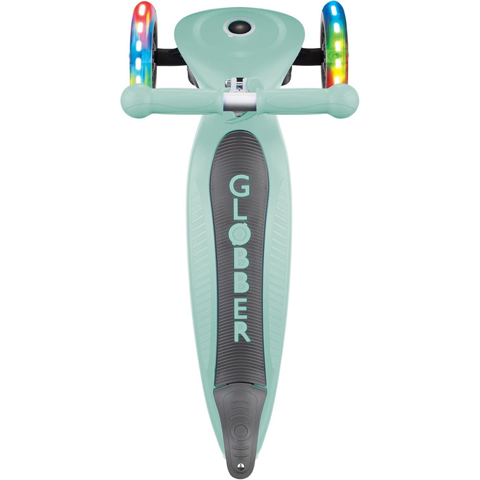 Дитячий триколісний самокат Globber Primo Foldable Lights з підсвіткою, складаний, для дітей 3-6 років