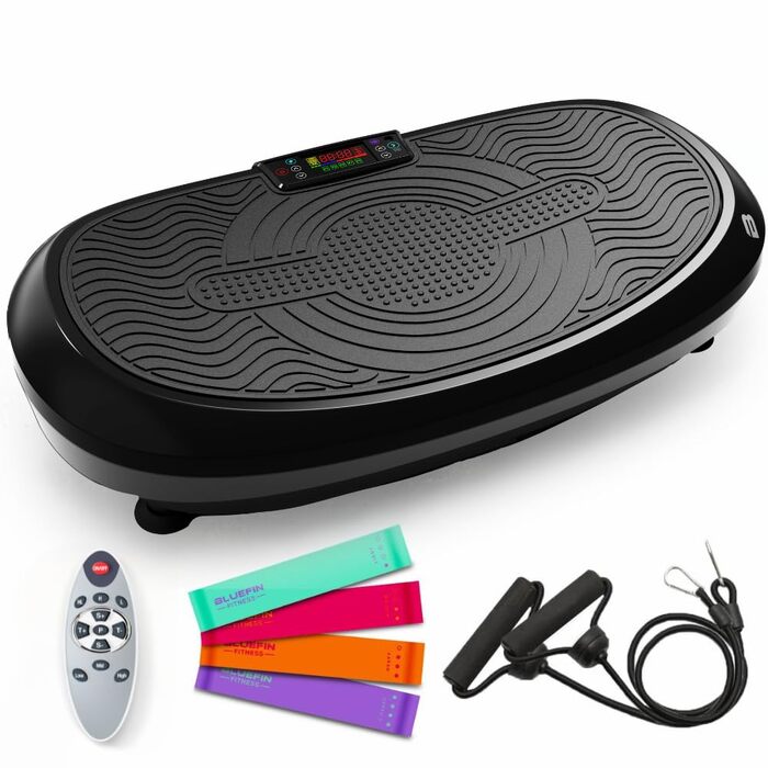 Віброплатформа Bluefin Fitness 3D для тренування всього тіла, двомоторна Power Plate, чорна