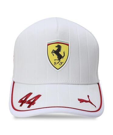 Кепка PUMA Scuderia Ferrari F1 2025 з автографом Льюїса Гамільтона - універсальний розмір (біла)