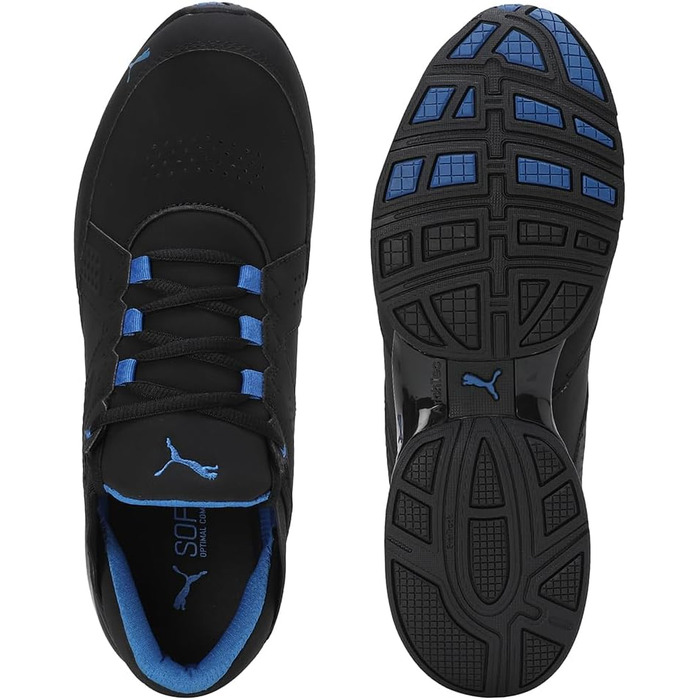 Чоловічі кросівки PUMA Enzin SL V2 для бігу та повсякденного носіння (42.5 EU, Puma Black Lapis Blue)