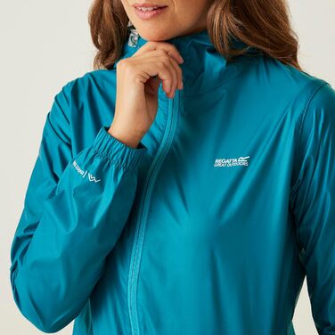 Жіноча водонепроникна куртка Regatta Pack it III, зелена, розмір 3XL