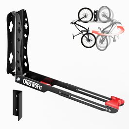 Настінна підставка для велосипеда ONETWOFIT, 35 кг, чорна, 1 шт.