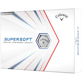 Гольф-м'ячі Callaway Supersoft 12 шт – м'які, довговічні, для ідеальної гри
