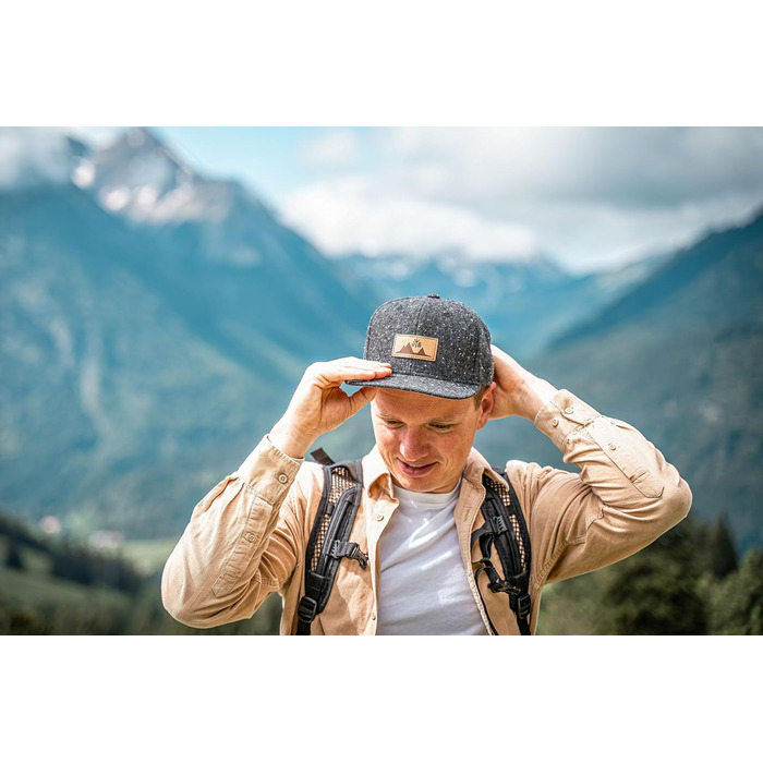 Унісекс кепка-снепбек Jumping Bird темно-сіра, вовняна бейсболка з регульованим розміром для активного відпочинку