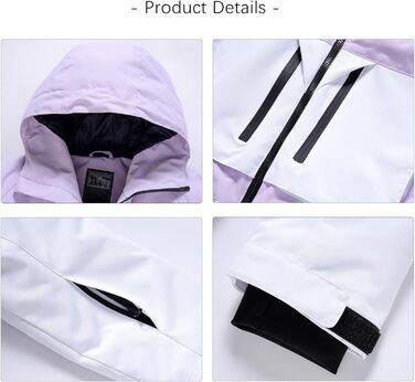 Костюм для сноубордингу та лижного спорту HOTIAN Daen (M, 167 GR+GR) - комплект куртка та штани, водонепроникний, вітронепроникний