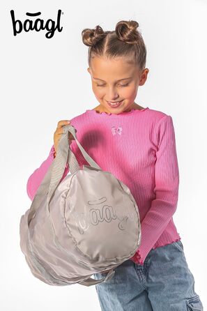 Спортивна сумка Baagl для дітей, хлопчиків та підлітків – компактна та складна сумка для подорожей, спорту, футболу, балету, школи та відпочинку, для плавання, 22 л