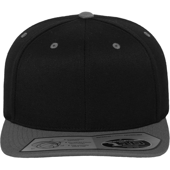 Кепка-снэпбек Flexfit для дорослих, регульована модель Fitted Snapback, темно-синя (Navy), універсальний розмір