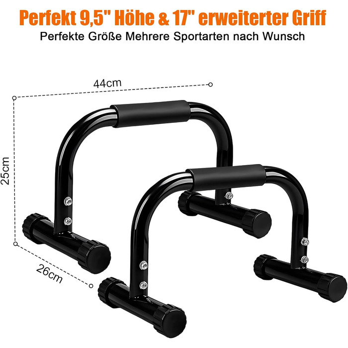 Паралелетки для віджимань та випробувань на силу - Паралелетки для калістеніки, статики та силових тренувань. Ідеально для дому, вулиці та спортзалу