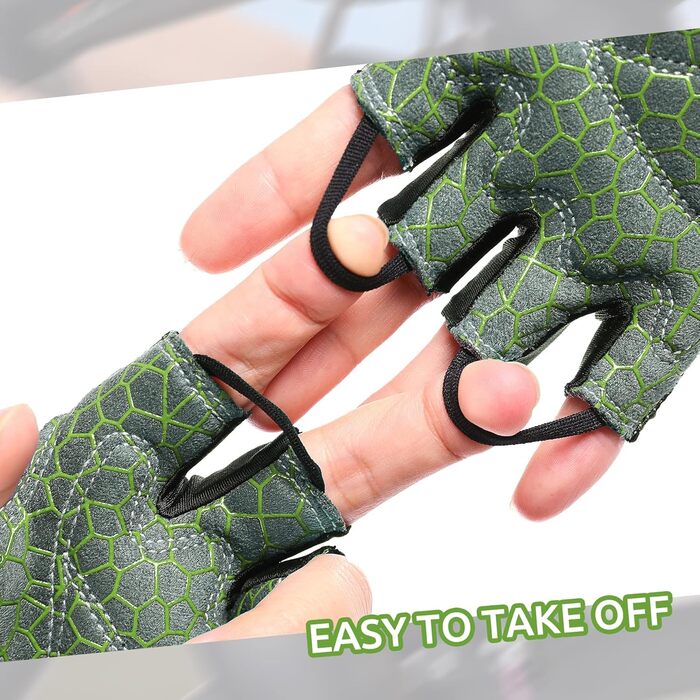 Рукавички для велосипеда чоловічі літні напівпальцеві MTB, рукавички для гірського велосипеда/шосе, рукавички для велосипеда для чоловіків та жінок, дихаючі, з антиковзаючим покриттям та амортизацією, білі (XL, Оливковий)