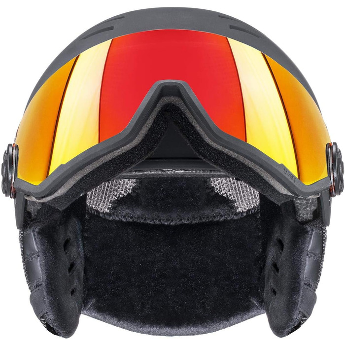 Лижний шолом Uvex Wanted Visor з візором, матовий синьо-чорний, розмір 58-61