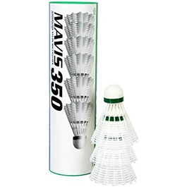Бадмінтонні волани Yonex Mavis 350, 18 шт. (3x6), повільні, зелені, нейлон