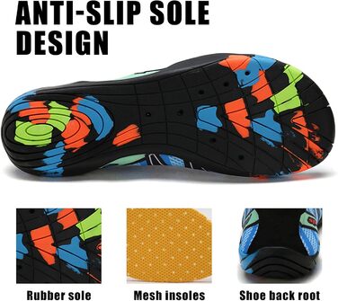 Водні черевики для жінок та чоловіків Tolaler: товсті, неслизькі, швидковисихаючі, міцні та довговічні для пляжу, подорожей, плавання (36 EU, A 01)