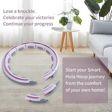 Розумний обруч Silencomfort для фітнесу з вантажем і лічильником, 16 секцій, тихий хулахуп для дорослих, для схуднення та тренувань