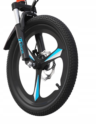 Дитячий велосипед 16 дюймів з дисковими гальмами, допоміжними колесами, амортизатором, захисним кожухом та LED-ліхтариком