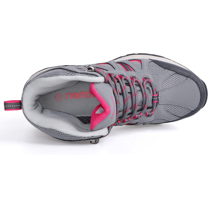 Жіночі водонепроникні трекінгові черевики Riehmot для піших прогулянок, сірі, рожеві, 36 EU
