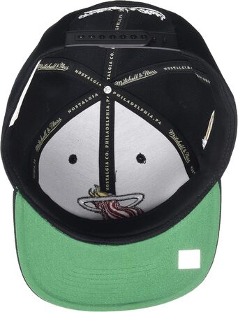 Кепка Mitchell & Ness NBA Top Spot Snapback Miami Heat чорна, універсальний розмір