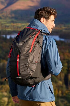 Рюкзак Mountain Warehouse Inca Extreme 35 л з водонепроникним чохлом, багатьма кишенями, Rip-Stop тканина – для кемпінгу, туризму, активного відпочинку