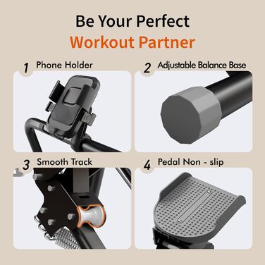 Сходи-степер MOMODA для дому: кардіотренування, складаний, сірий