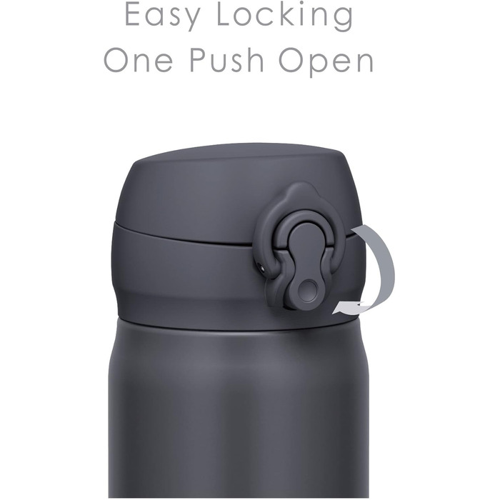 Термос Thermos JNL-756 SMB 750 мл, вакуумний, нержавіюча сталь, для гарячих і холодних напоїв, легке очищення, колір димчасто-чорний