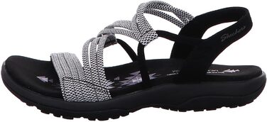 Сандлії Skechers Reggae Slim Stretch Appeal Z-gore на підборах (36 EU, чорно-білі)