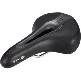 Жіночий велосипедний сідло Terry Figura GT Max з CrMo-основою, WeatherMax Dura Silk, чорний, ширина 12-15 см