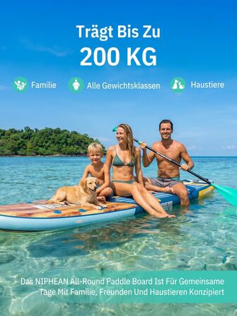Надувне SUP Board Bluewood Surge 320см з аксесуарами та сидінням. SUP для 2 осіб, 200кг, StabilTrac-Fin